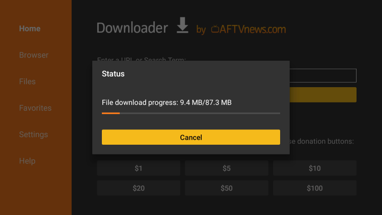 IPTV configuration on Firestick